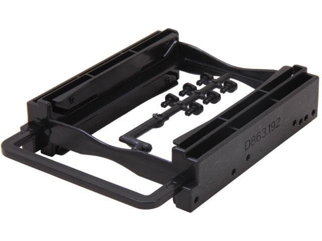 Nippon Labs HDB-252A Screw Less Dual 2.5" HDD/SS Plastic Bracket Black Color