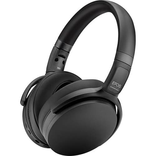 EPOS/SENNHEISER Adapt 360 Noise-Canceling Wireless Over-Ear Headphones (Black, USB-A)