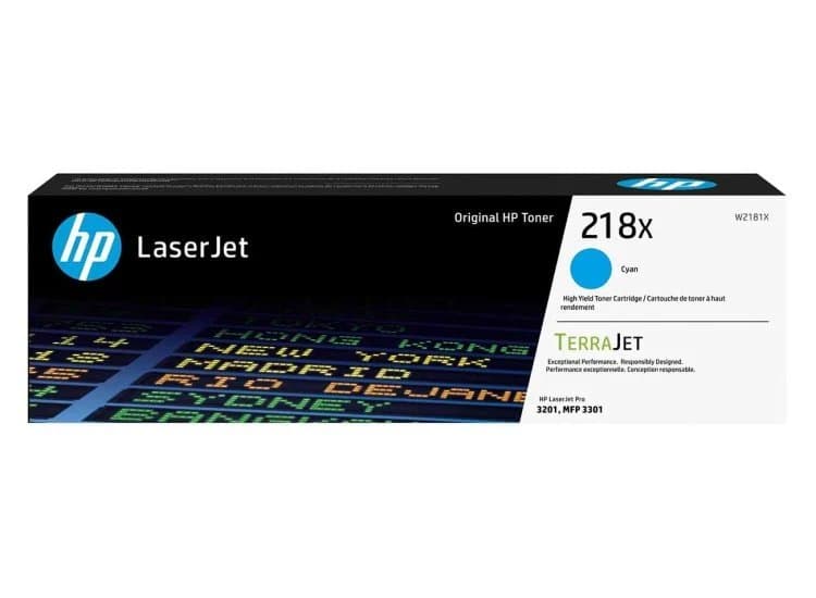 HP 218X High Yield Original LaserJet Toner Cartridge, Cyan