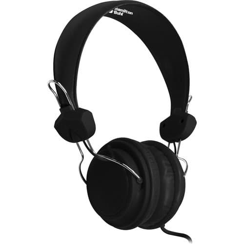 HamiltonBuhl Favoritz TRRS Headset with In-Line Mic for Mobile Devices (Black)