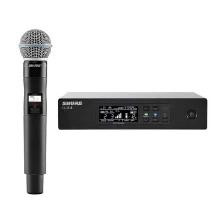 Shure QLXD24/B58 Digital Wireless Microphone System with QLXD2/B58A Handheld Microphone, G50: 470-534MHz