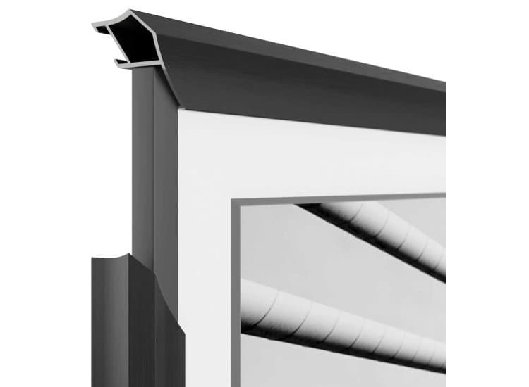 Frame My TV Samsung The Frame 43" Alloy Prismatic Frame, Anodized Black