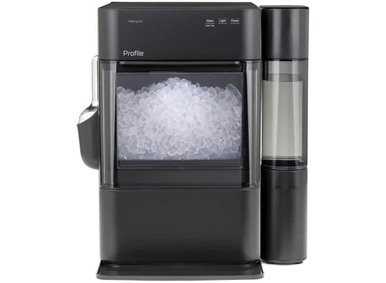 GE Profile Opal 2.0 Ultra Nugget Ice Maker with Side Tank and Scale Inhibiting Filter, Black