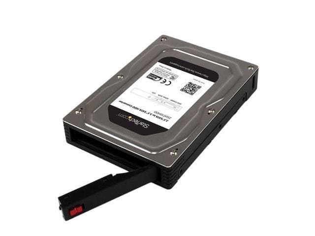 StarTech.com 25SAT35HDD 2.5” to 3.5” SATA Aluminum Hard Drive Adapter Enclosure SSD / HDD Height up to 12.5mm-2.5in to 3.5in SATA SSD/HDD Converter