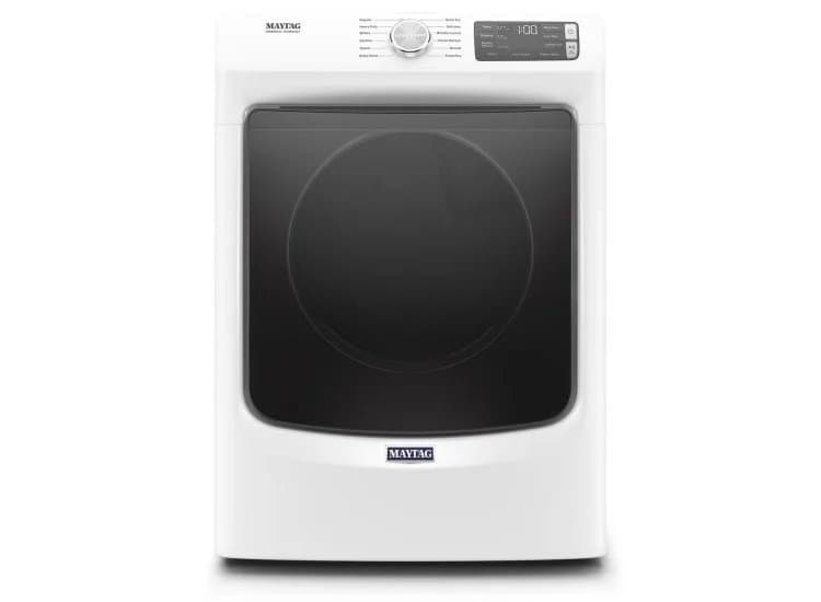 Maytag 7.3 Cu. Ft. White Front Load Gas Dryer With Extra Power Button And Quick Dry Cycle-MGD6630HW