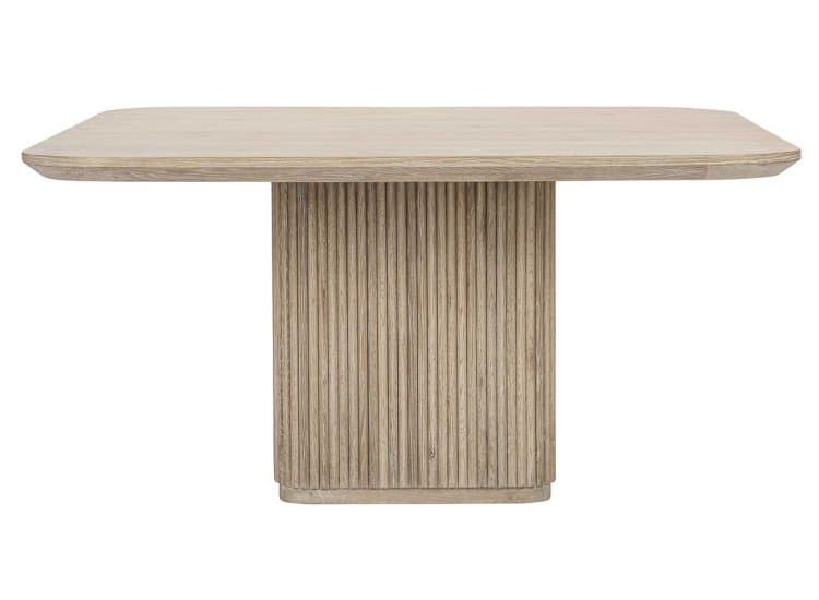 Classic Home Vander Solid Wood Square Dining Table, Cream Washed