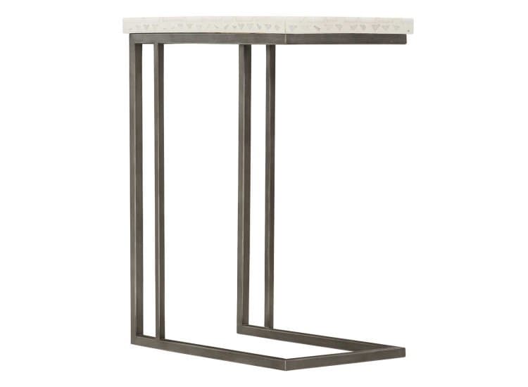 Bernhardt Sausalito Outdoor Accent Table in Terrazzo | Flint Gray