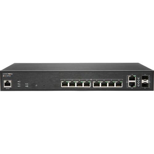 SonicWALL SWS12-10FPOE 10-Port Gigabit PoE+ Compliant Managed Network Switch