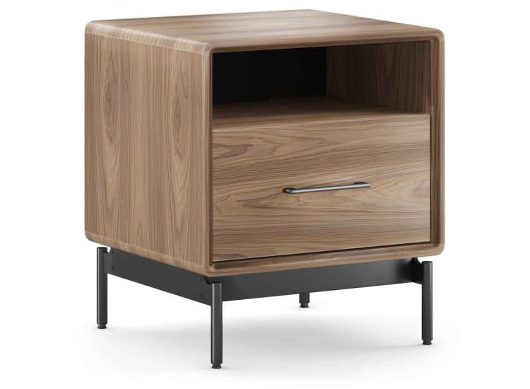 BDI Linq Bedroom Nightstand 22-Inch, Natural Walnut