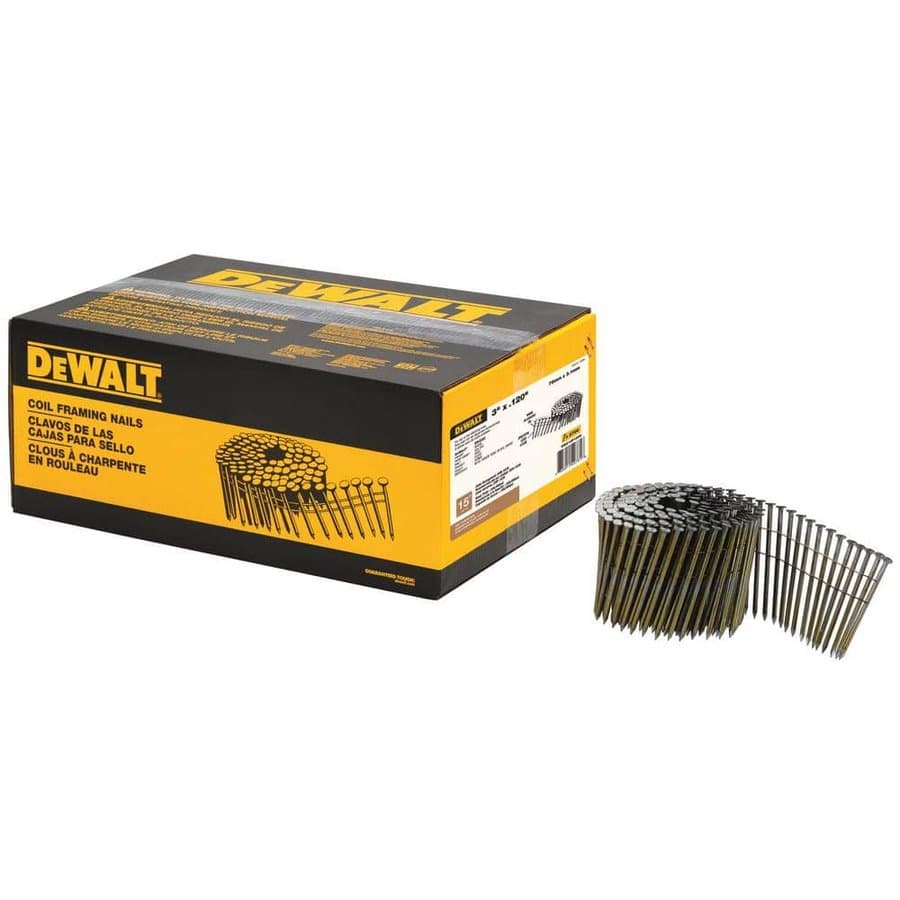 3 in. x 0.120 in. Metal Coil Nails (2700 per Box)