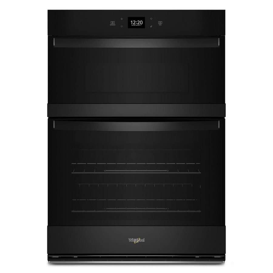 27 in. Electric Wall Oven & Microwave Combo in. Black with Convection and Air Fry