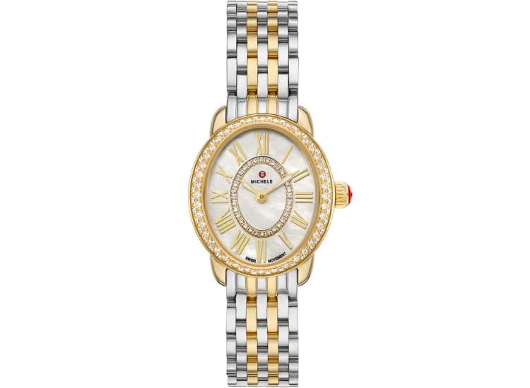 Michele Serein Oval Diamond 27mm Watch