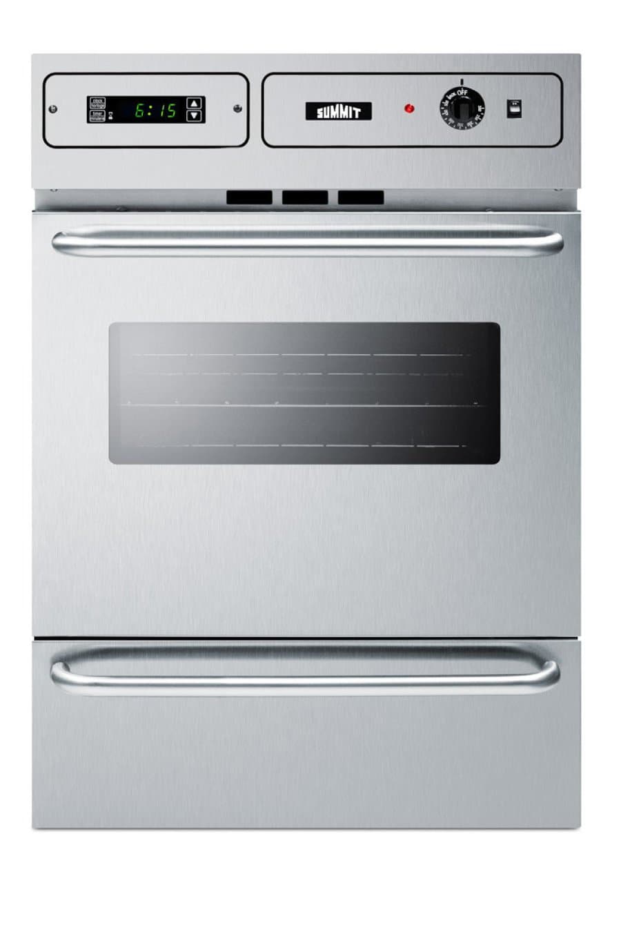 Summit 24" 2.92 cu. ft Capacity Electric Single Wall Oven TEM788BKW