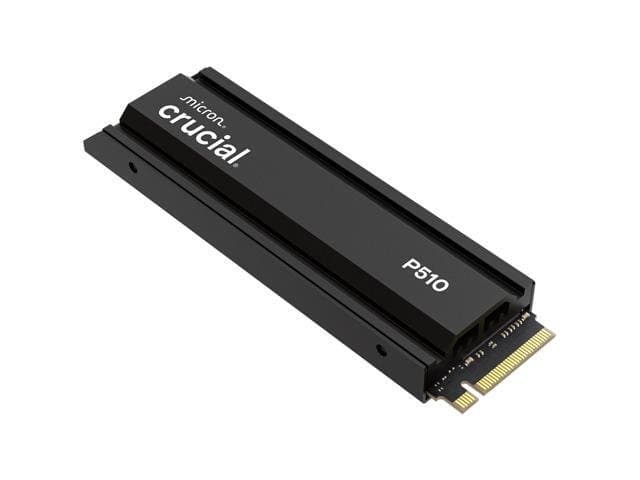 Crucial P510 2TB Gen5 NVMe SSD with Heatsink, Up to 11,000 MB/s, PCIe 5.0 M.2 2280 SSD, Internal Solid State Drive, Compatible with PS5 CT1000P510SSD5