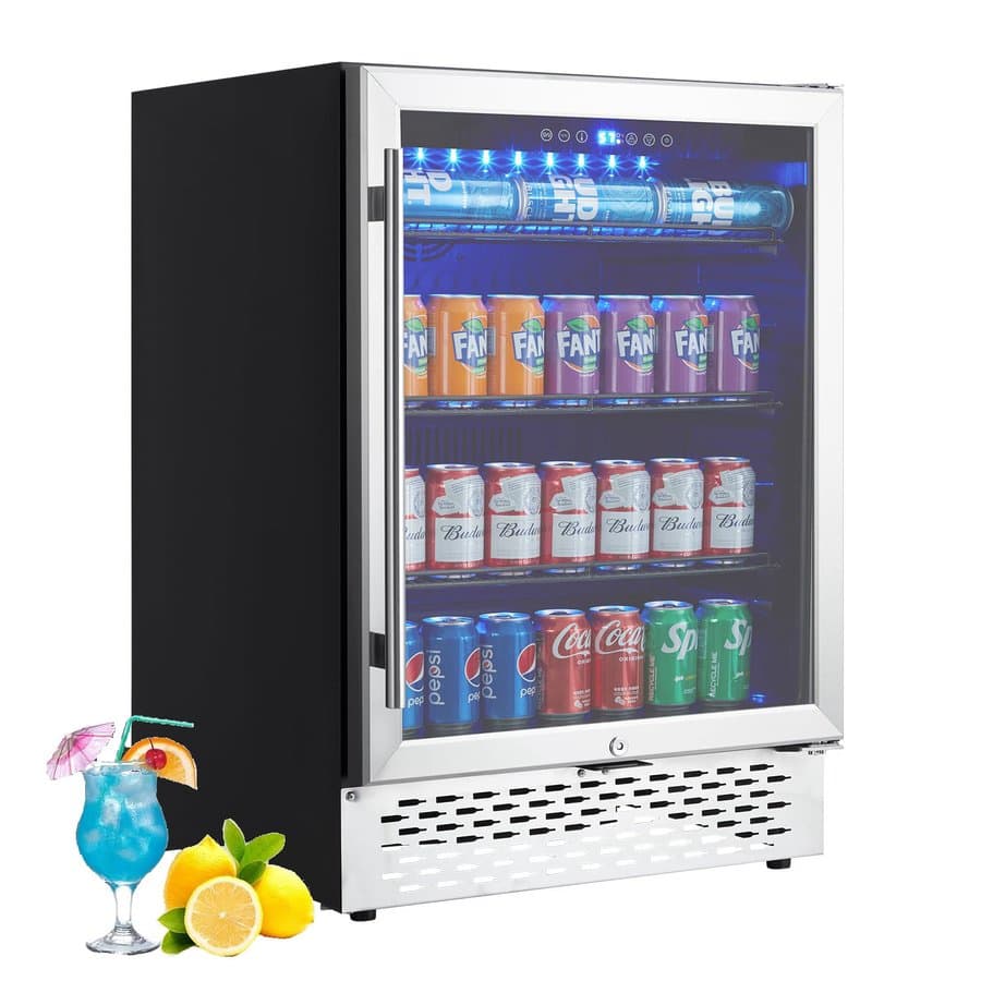 Zstar 23.43'' W Freestanding 120 Cans (12 oz.) Outdoor Rated Beverage Cooler