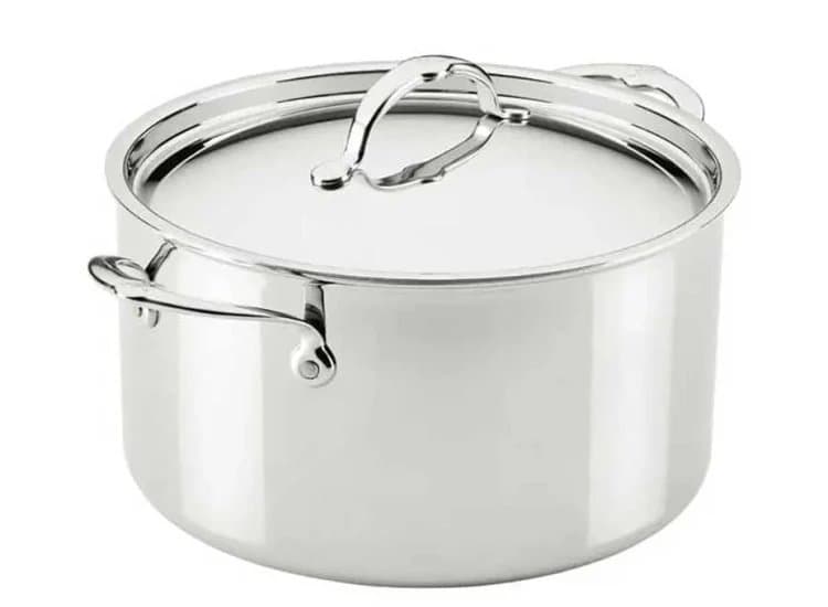 Hestan ProBond Luxe 12 Qt. Stockpot with Lid, Polished Clad Stainless Steel