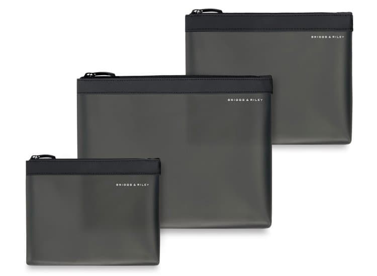 Briggs & Riley Translucent Pouch Set, Black