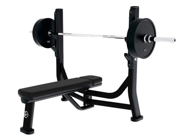 Life Fitness Olympic Flat Bench, Black