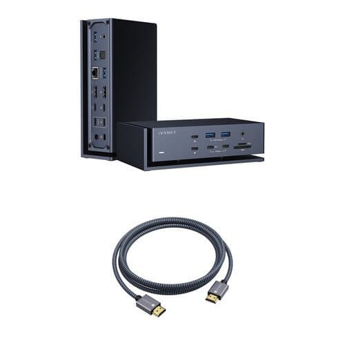 iVANKY FusionDock Max 1 20-Port Docking Station with Thunderbolt 4 and HDMI Cable (6.6')
