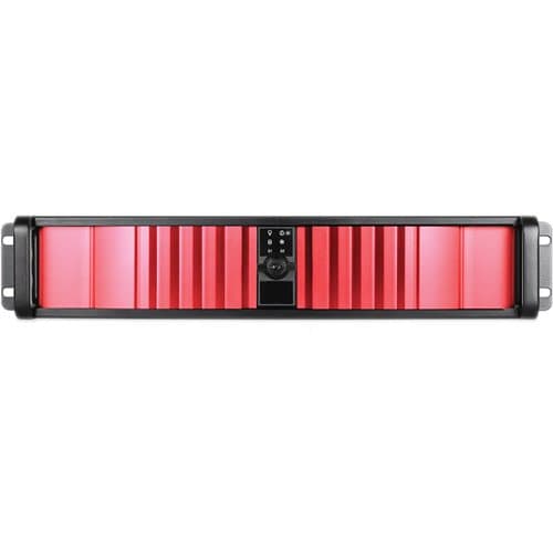 iStarUSA D Storm D-200SEA 2U Compact Rackmount Chassis (Red Bezel)