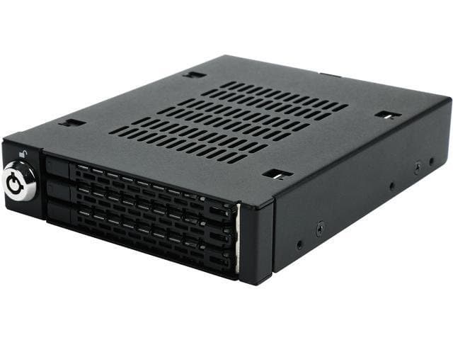 ICY DOCK Triple Bay 2.5 inch SAS SATA HDD SSD Mobile Rack For External 3.5 inch Drive Bay-ToughArmor MB993SK-B