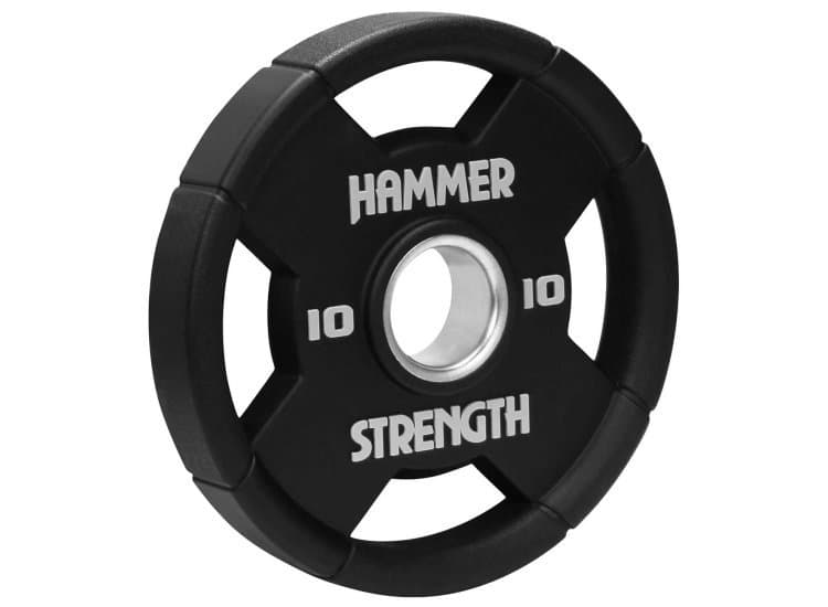 Life Fitness Hammer Strength 10 lb Urethane Round Olympic Plate (Each)