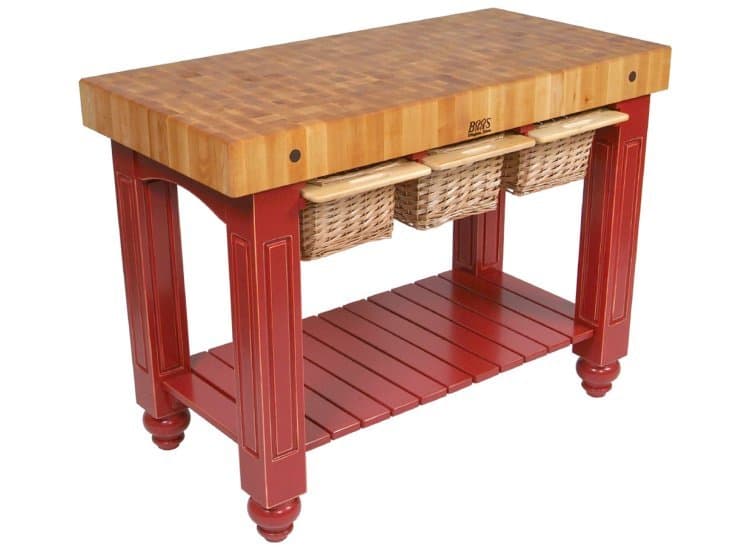 John Boos & Co. Barn Red Gathering Block III