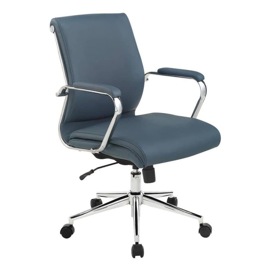 Pro-Line II Blue Antimicrobial Fabric Executive Manager's Chair with  Non-Adjustable Arms