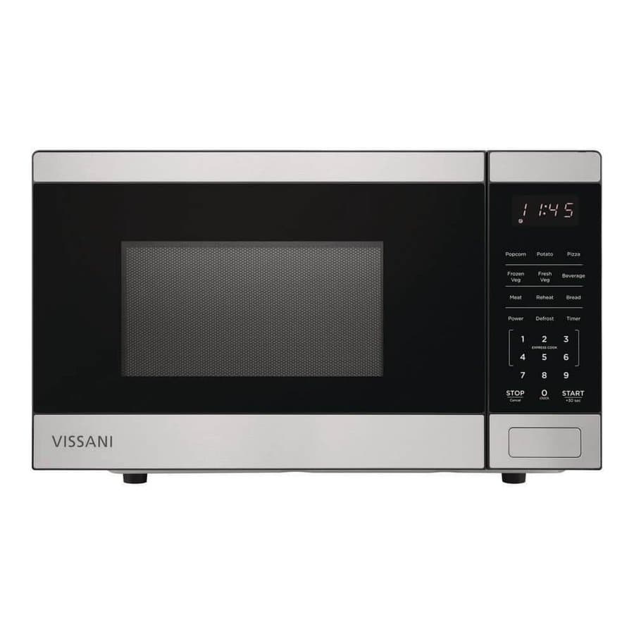 Vissani 0.9 Countertop Microwaves Black Stainless