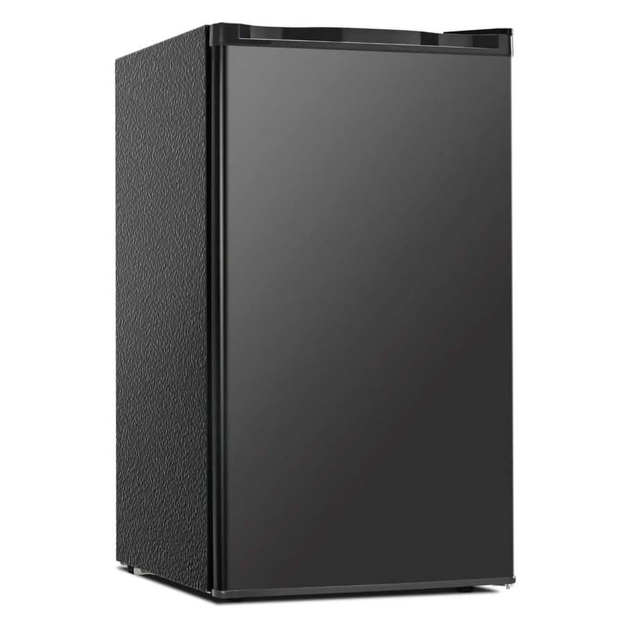 SIMZLIFE 17.5 in 3.2 cu. ft. Mini Refrigerator with Freezer, Reversible Door, Dual-Zone Control and LED in Black