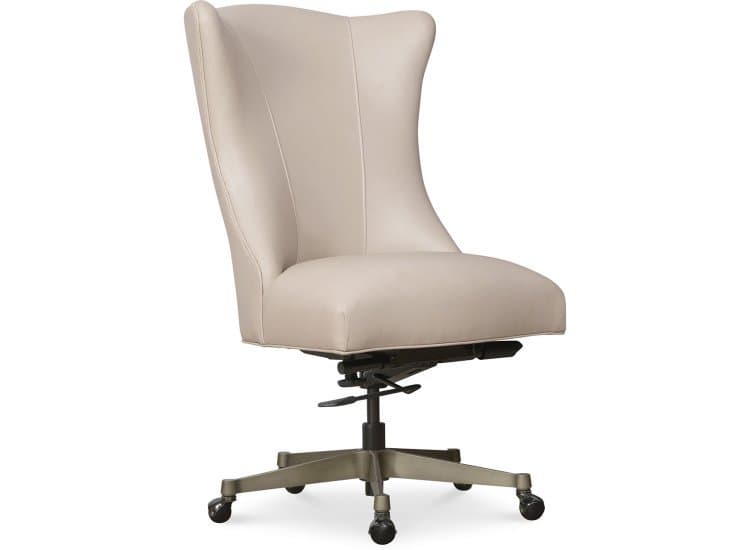 Hooker Furniture Home Office Lynn Executive Swivel Tilt Chair in Glazed Gold | Apollo Mineral Leather Finish