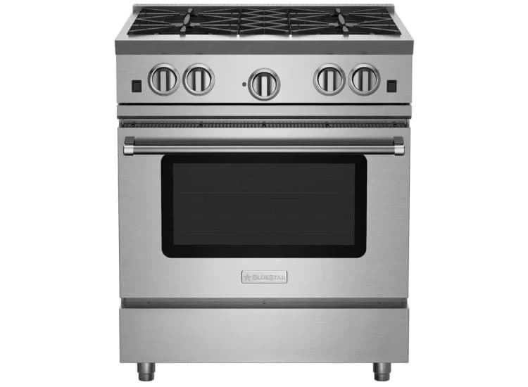 BlueStar RNB Series 30 In. Stainless Steel Natural Gas Range - RNB304BV2