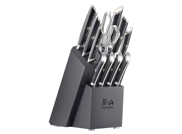 Cangshan Kuro Series 12-Piece Knife Block Set