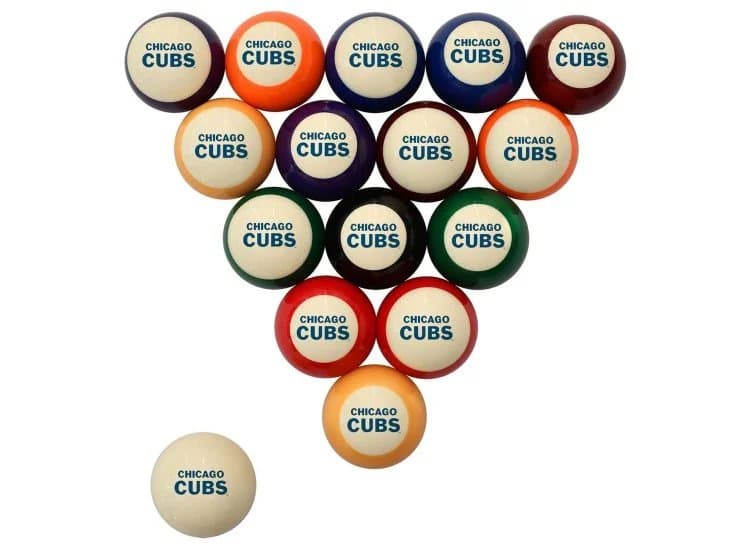 Fan Life Chicago Cubs Retro Billiard Ball Set