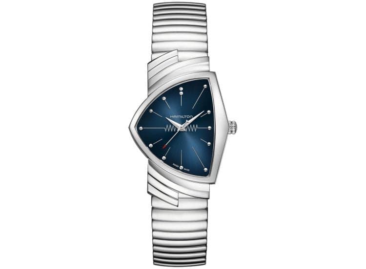 Hamilton Watch Ventura Quartz 32.3mm x 50.3mm with Blue Dial
