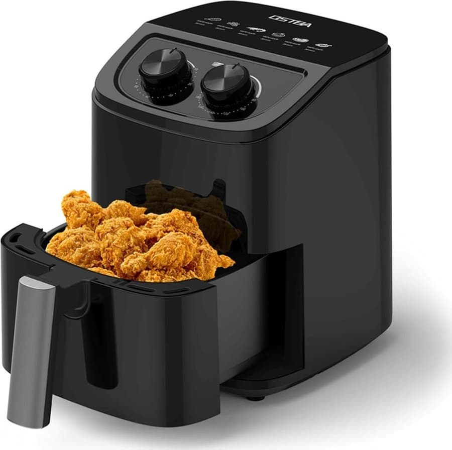 OSTBA Air Fryer with 3D Rapid Air Circulation Digital Touch Screen Adjustable Temp Time Dishwasher Safe Oil-Free Healthy Cooking