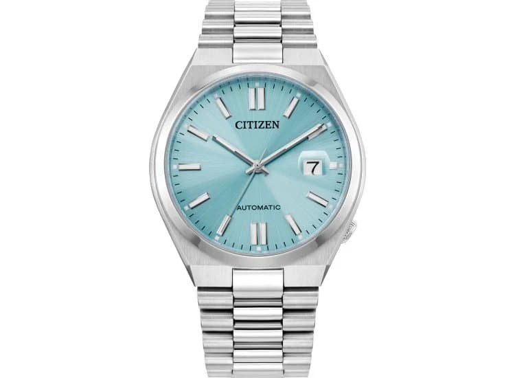 Citizen Tsuyosa 40mm Watch with Sky Blue Dial and SS Bracelet