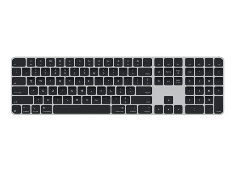 Apple Magic Keyboard with Touch ID and Numeric Keypad for Mac Models with Apple Silicon Black (2024)