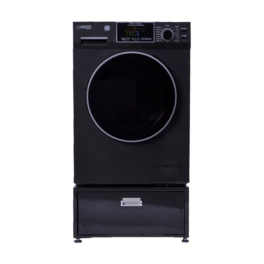Equator Advanced Appliances VENTLESS/VENTED PET cycle 1.62-cu ft Vented All-In-One Washer Dryer Combo ( Black )