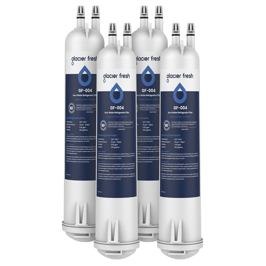 Glacier Fresh Push-in Replacement for Whirlpool EDR1RXD1 Refrigerator Water Filter NSF 53 1-Pack