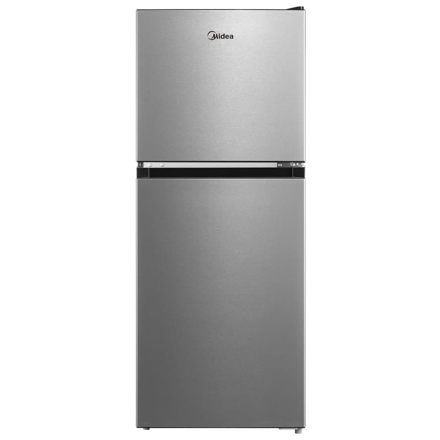 Midea 4.5-cu ft Mini Fridge with Freezer ( Stainless Steel ) ENERGY STAR