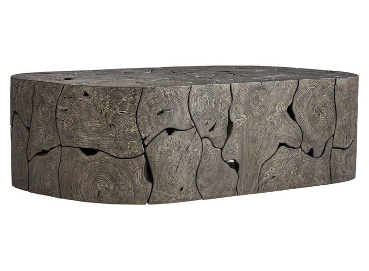 Bernhardt Trinidad Outdoor Cocktail Table, Smoked Truffle