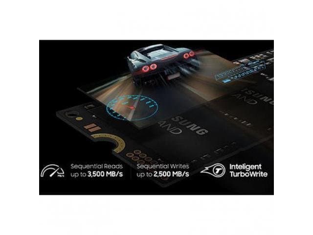 SAMSUNG 970 EVO M.2 2280 500GB PCIe Gen 3.0 x4, NVMe 1.3 V-NAND 3-bit MLC Internal Solid State Drive (SSD) MZ-V7E500E