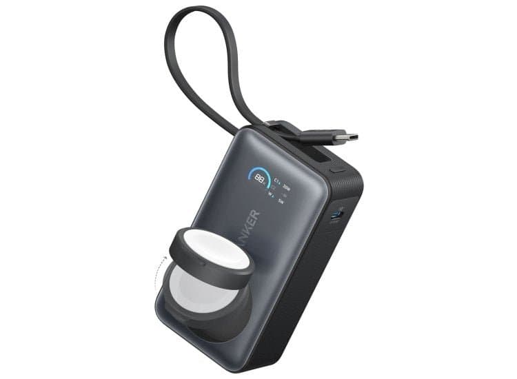 Anker MagGo Power Bank 35W 10K for Apple Watch, Black