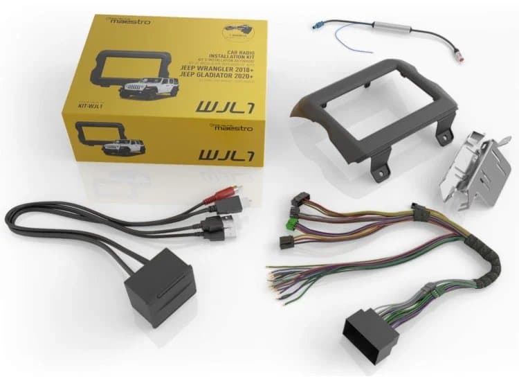 iDatalink WJL1 Dash Kit And T-Harness For 2018+ Jeep Wrangler & 2020+ Jeep Gladiator