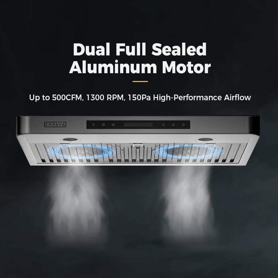 30 in. 500 CFM Ducted Under Cabinet Range Hood in Stainless Steel with Permanent Filters - Delay Shut-Off