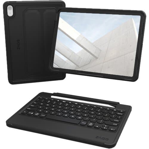 ZAGG Rugged Book Wireless Keyboard & Case for 10.9" Apple iPad 10th Gen (Black)