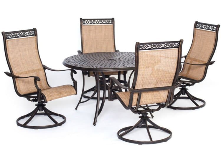Hanover 5-Piece Manor Dining Patio Set