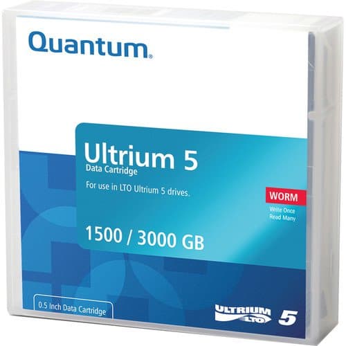 Quantum MR-L5MQN-02 LTO Ultrium 5-Tape WORM Cartridge (1.5/3.0TB)