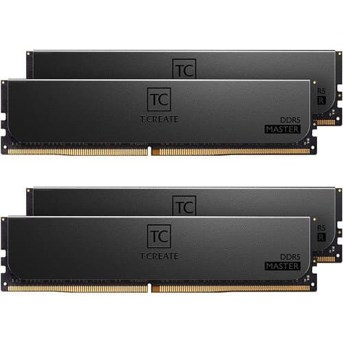 TEAMGROUP 96GB T-Create Master DDR5 6000 MHz ECC RDIMM Memory Kit (4 x 24GB)